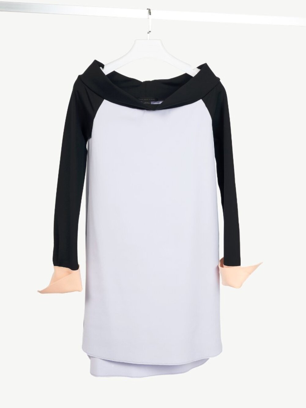 Marie Saint Pierre Lilac Colourblock Fine-Scuba Dress